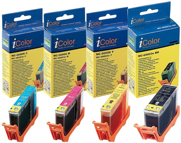 Produktbild IColor Color-Pack für CANON (ersetzt BCI-3eBK + BCI3/6-C/M/Y) (C, Y)