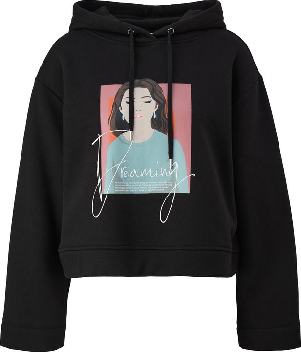 Produktbild s.Oliver Sweatshirt Verkürzter Hoodie mit Frontprint (36)