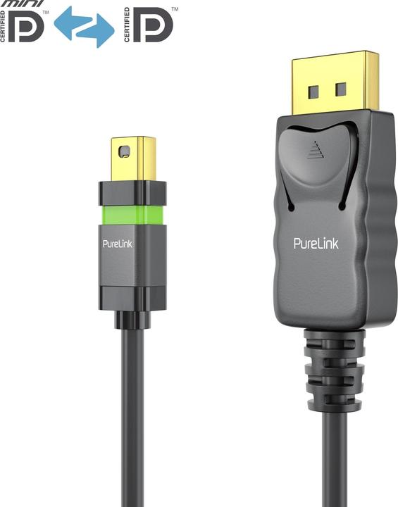 Image du produit Purelink Câble ULS Cert. 4K High Speed Mini-DP - DP, 1.5 m (1.50 m)