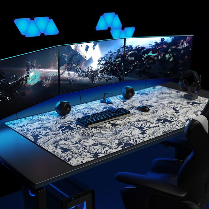 Produktbild Titanwolf Gaming Mauspad, XXXL Speed Gaming Mausmatte, Mousepad Extragrosse Fläche von 1500 x 800mm, Kois (XXL)