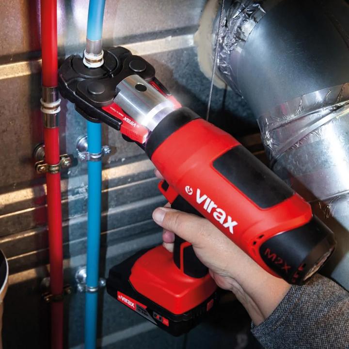 Produktbild Virax Elektro-mechanische Presse Viper M2X + TH 16-18-20-26 + 2 Akkus