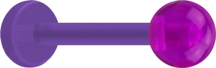 Immagine prodotto Star Piercing Micro Labret viola con sfera viola (senza ottone, Materiale sintetico)