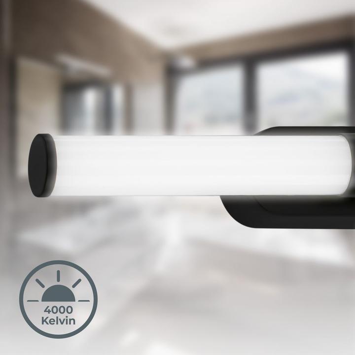 Produktbild B.K.Licht LED-Badezimmerleuchte, schwarz, 1xLED/7W