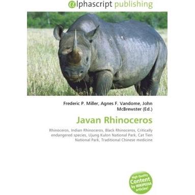 Javan Rhinoceros, Fachbücher von John McBrewster, Frederic P. Miller, Agnes F. Vandome