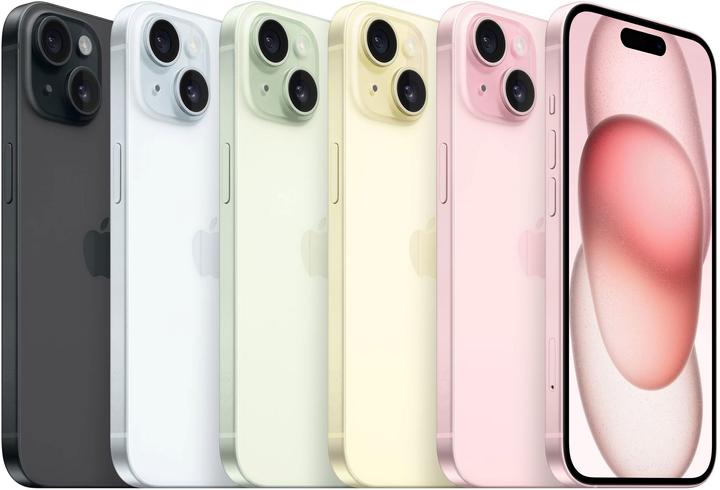 Image du produit Apple iPhone 15 (128 Go, Green, 6.10", SIM + eSIM, 48 Mpx, 5G)