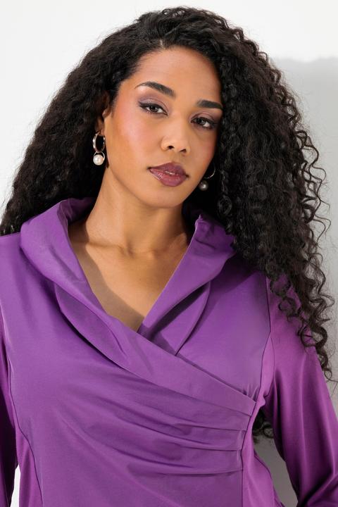 Produktbild Ulla Popken Shirt, Taft-Kragen, Classic, V-Ausschnitt, 3/4-Arm (58)