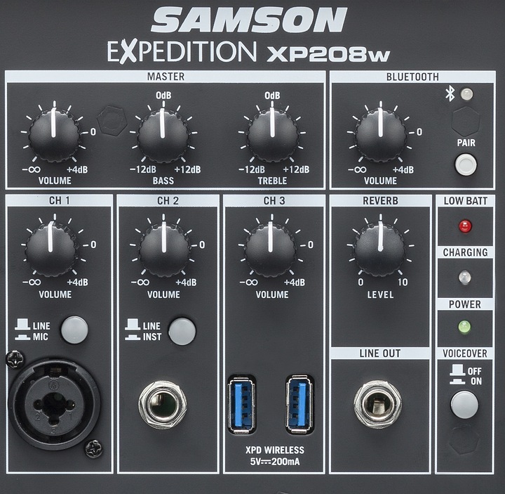 Actual product image Samson Expedition XP208w (1x 200 W)