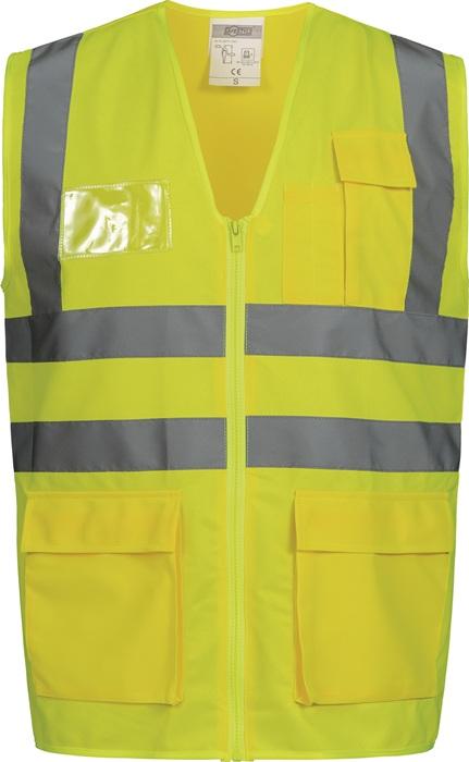 Actual product image Safestyle High-visibility waistcoat ALBIN size M yellow EN ISO 20471 Kl. EN ISO 13688 (M)