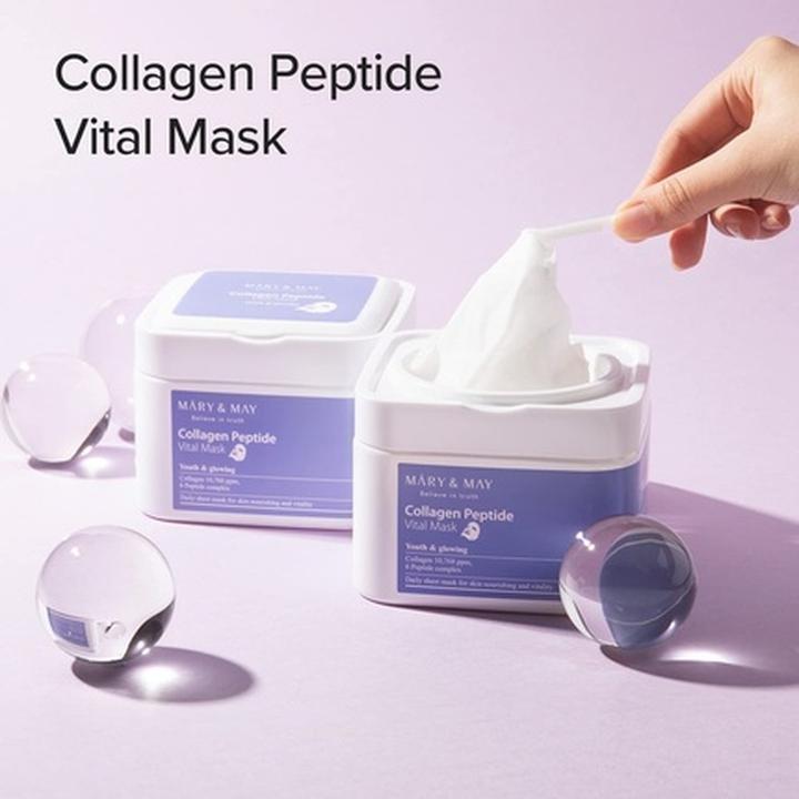 Actual product image Mary&May Collagen Peptide Vital Mask (400 ml)