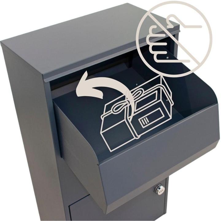 Produktbild Saska Garden Standing courier parcel box 23x41x75cm 1068732