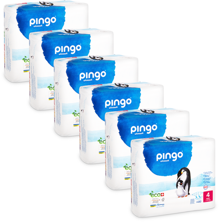 Produktbild Pingo Ökowindeln (Gr. 4, Monatsbox, 240 Stück)
