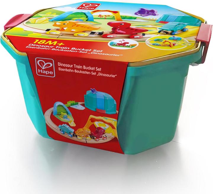 Actual product image Hape Dinosaur Train Bucket Set