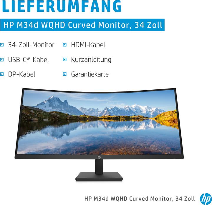Produktbild HP M34d (3440 x 1440 Pixel, 34")