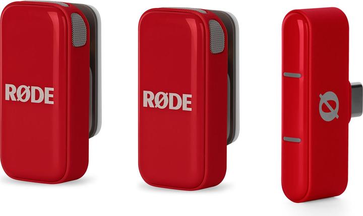 RØDE Wireless Micro Drahtloses Mikrofon-System USB-C Rot