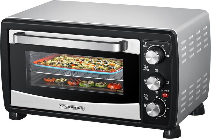 Steinborg Mini-Backofen mit Umluftfunktion, 20 Liter, 1.400 Watt