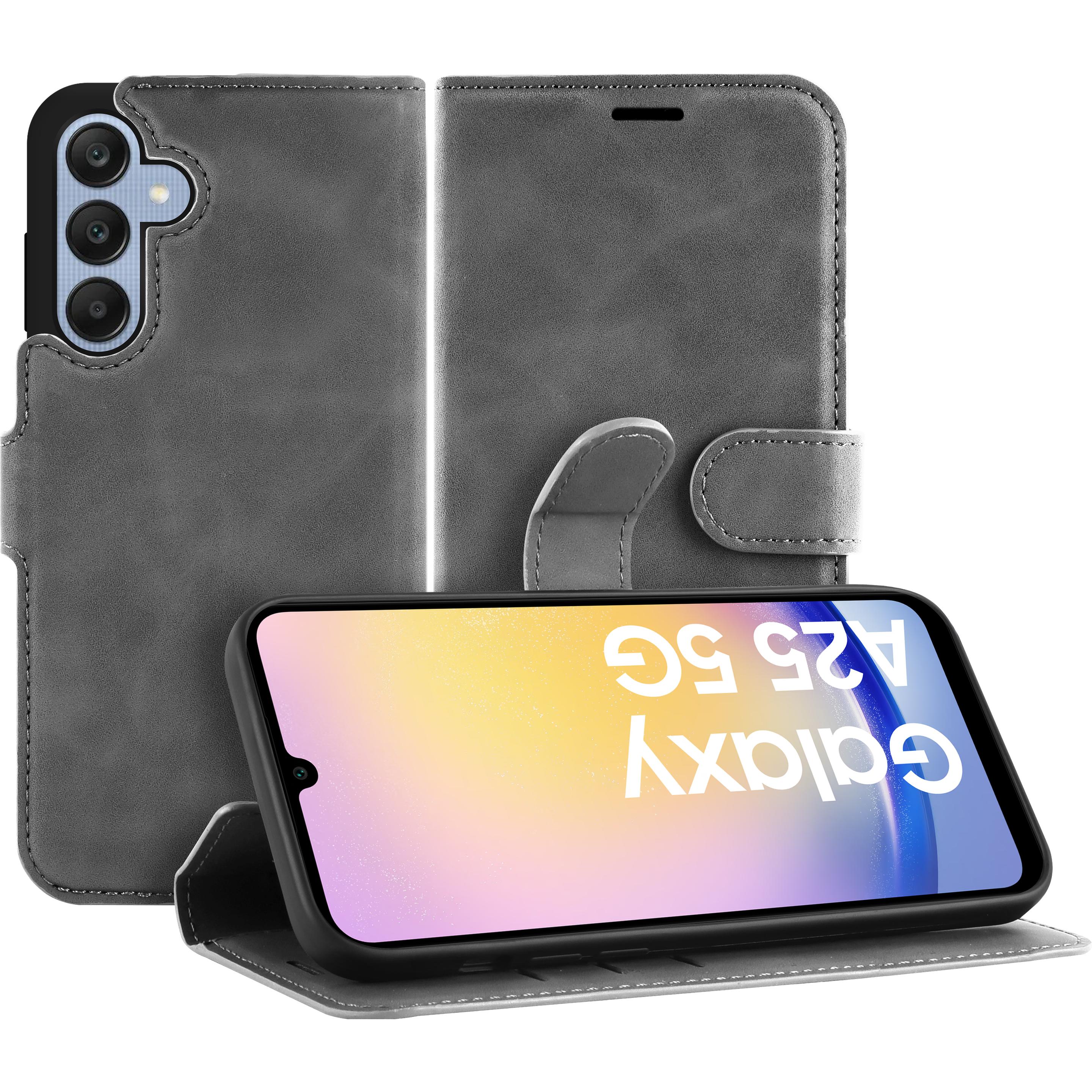 Cazy Premium-Geldbörsen-Etui für Samsung Galaxy A25, Magnetisches Geldbörsen-Etui, Kartenfächer, Ständer (Samsung Galaxy...