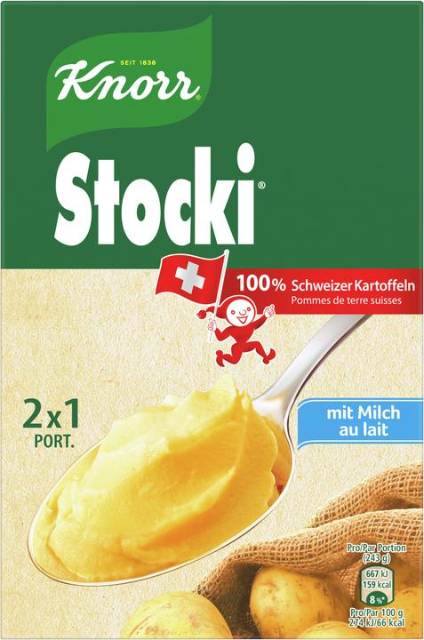 Image du produit Knorr Stocki Purée de pommes de terre suisses au lait (86 g)
