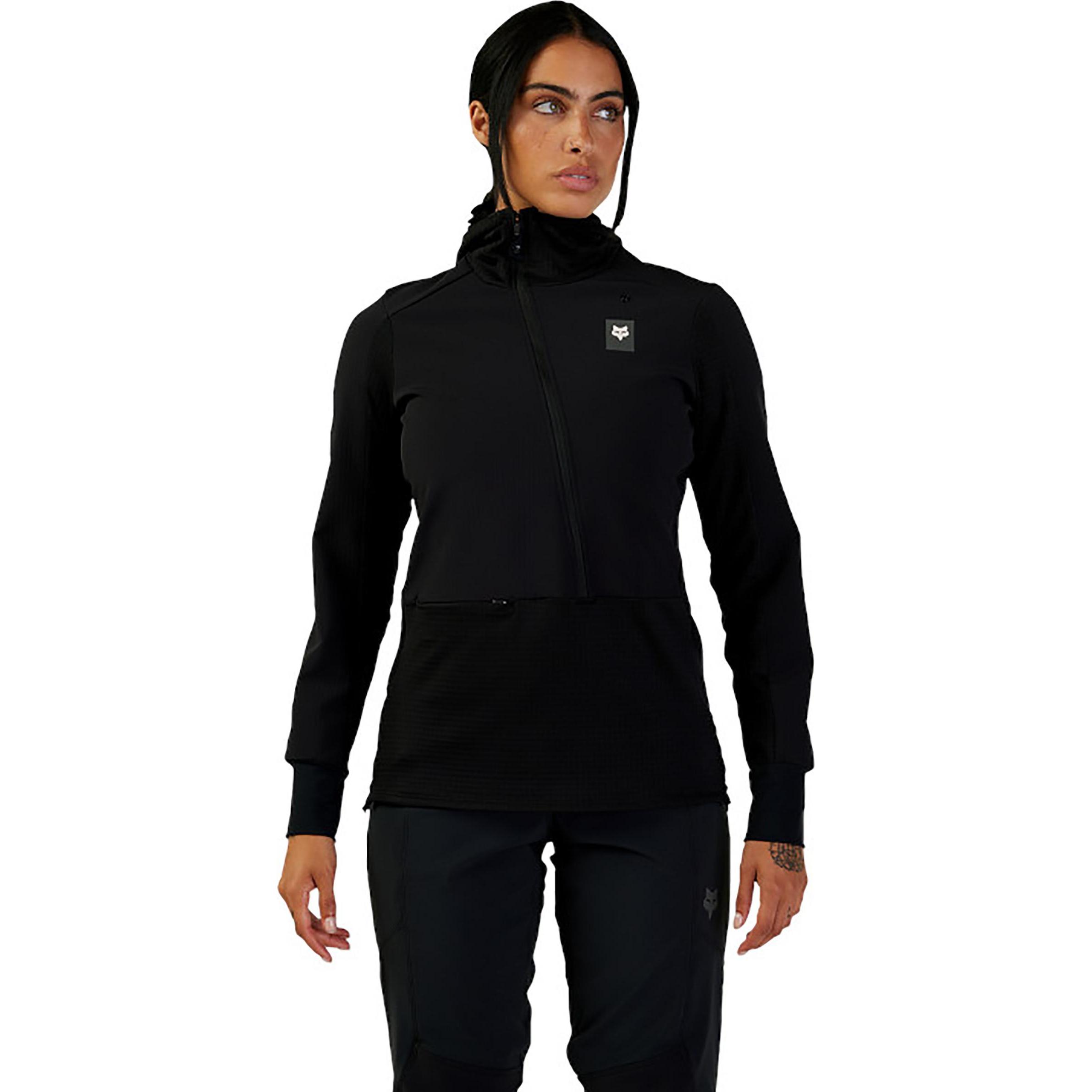 Thumbnail - Fox, Damen, Velojacke, Hoody 24 W Defend Thermal Hoodie Blk (L), Schwarz, L