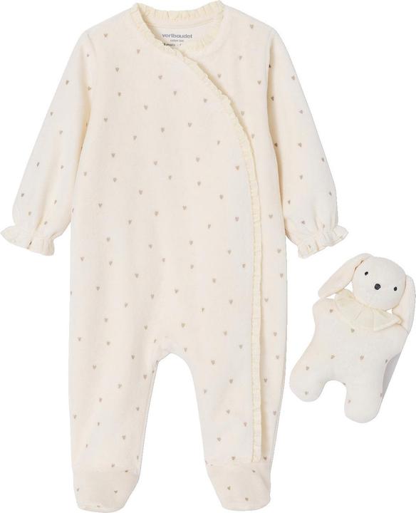 Actual product image Vertbaudet Baby Schlafanzug und Kuscheltier-Set aus Samt, Geschenkbox zur Geburt (68)