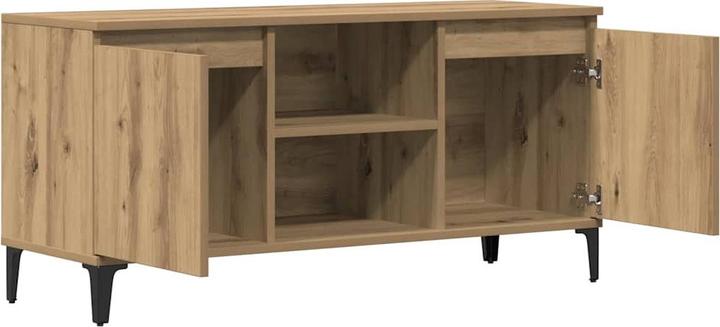 Actual product image vidaXL TV Schrank Lowboard Fernsehschrank Fernsehtisch TV Möbel Artisan-Eiche (102 x 35 x 50 cm)