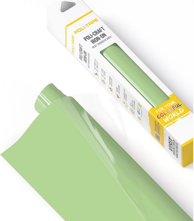 Image du produit Poli-tape Aufbügelfolie Poli-Flex turbo, 30.5 x 122 cm, Salbeigrün