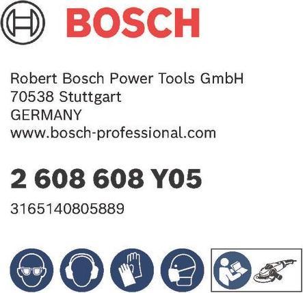 Produktbild Bosch Professional Zubehör Schleifblatt F550, Expert for Metal, 115 mm, 60, ungelocht, Klett, 5er-Pack (60)