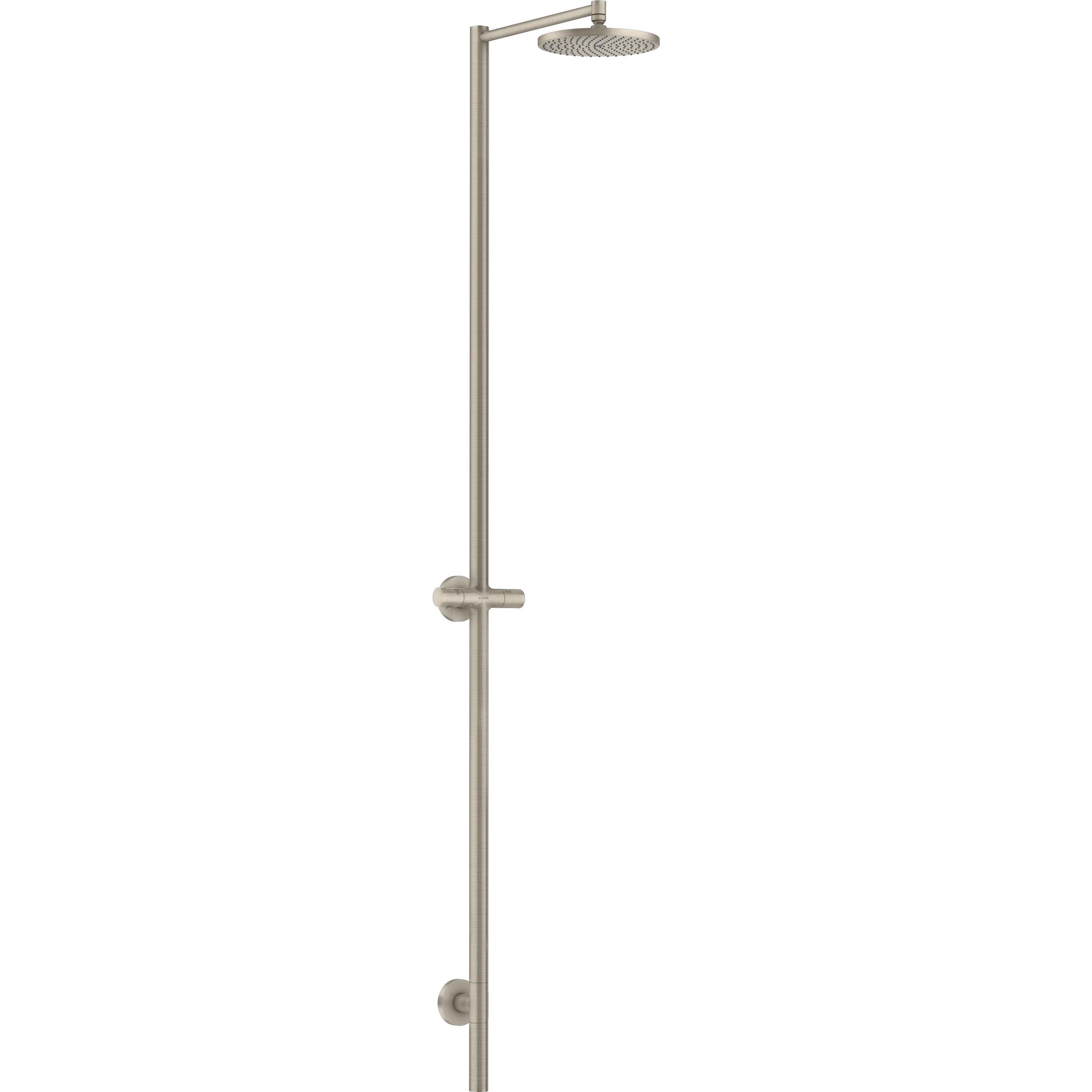 hansgrohe, Duschsystem, AXOR Starck Nature Duschsäule, mit Kopfbrause 240 1jet, ohne Handbrause, Aufputzmontage