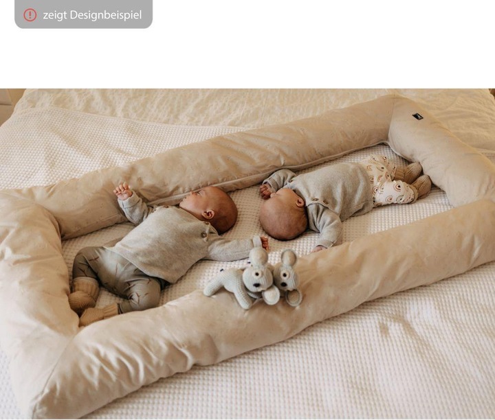 Produktbild Alvi Babynestchen & Bettschlangen Nestchen Carré Schlummer-Carré Jersey - Sternenhimmel