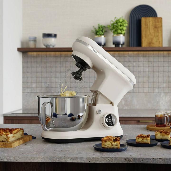 Produktbild Princess Küchenmaschine 1200 W Creme-Weiss, Edelstahl