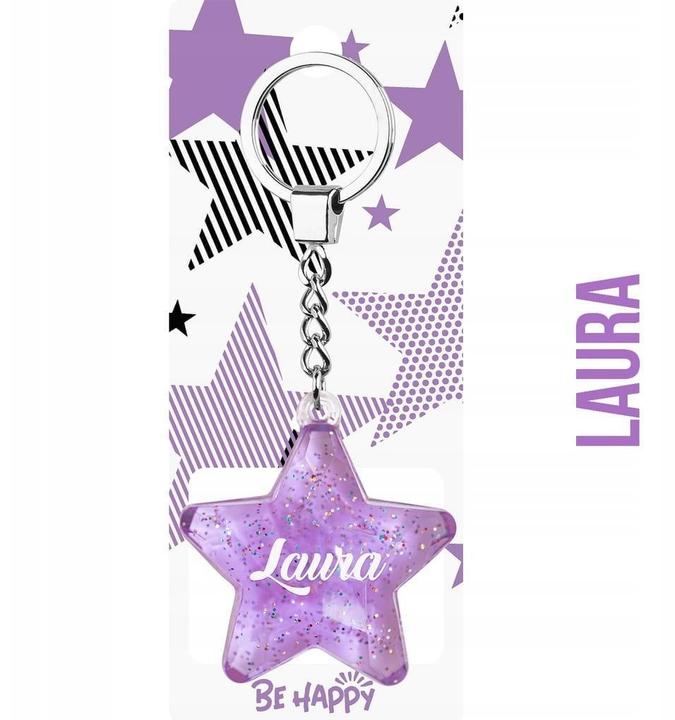 Actual product image Happy Color Stern-Laura-Schlüsselanhänger