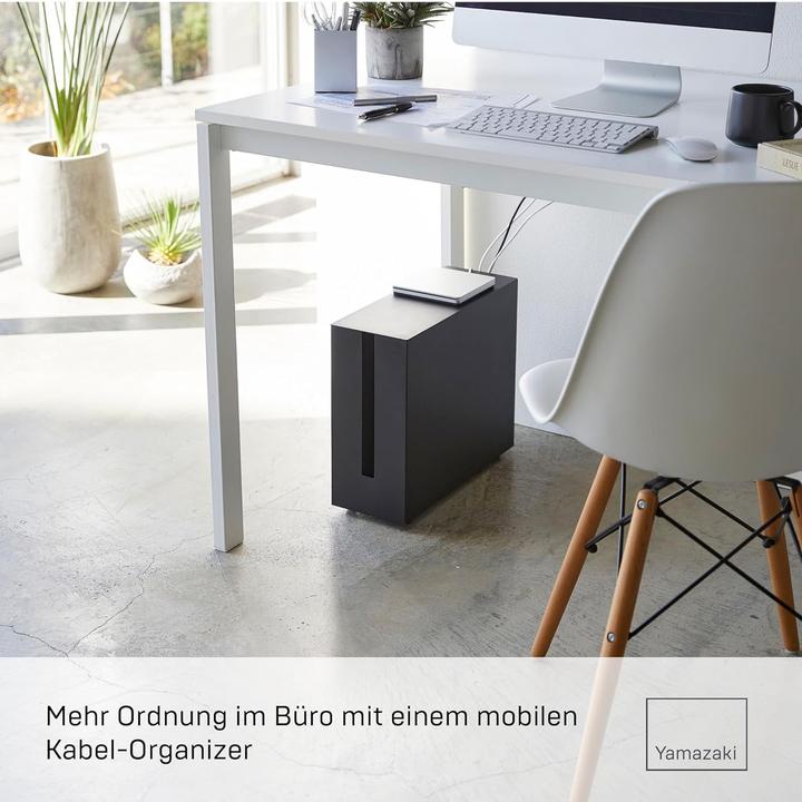 Image du produit Yamazaki Boîte à câbles avec roulettes TOWER