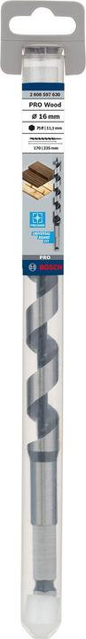 Produktbild Bosch Professional Zubehör PRO Wood Holzschlangenbohrer, 16 x 170 x 235 mm (11.1 mm)