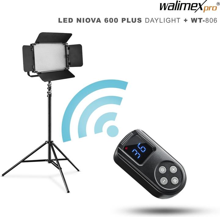 Image du produit Walimex LED Niova 600 Plus Daylight + trépied WT-806 (Panneaux lumineux)