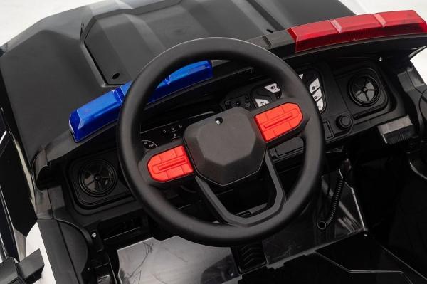 Produktbild Es-toys Kinderfahrzeug – Elektro Auto “Polizei” – 24V Akku, 4x200W Motoren, EVA-Reifen, Ledersitz (24 V)
