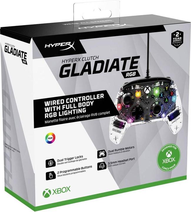 Actual product image HyperX Clutch - Wired Gaming RGB Controller - Xbox (Xbox Series S, Xbox One S, PC, Xbox Series X)