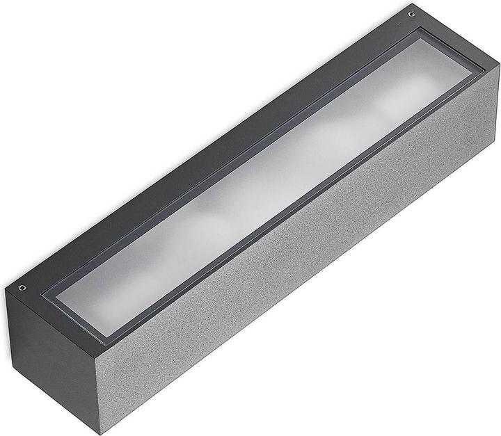 Produktbild Arcchio Miraz Aussenwandleuchte, E27, dunkelgrau (E27, IP54)