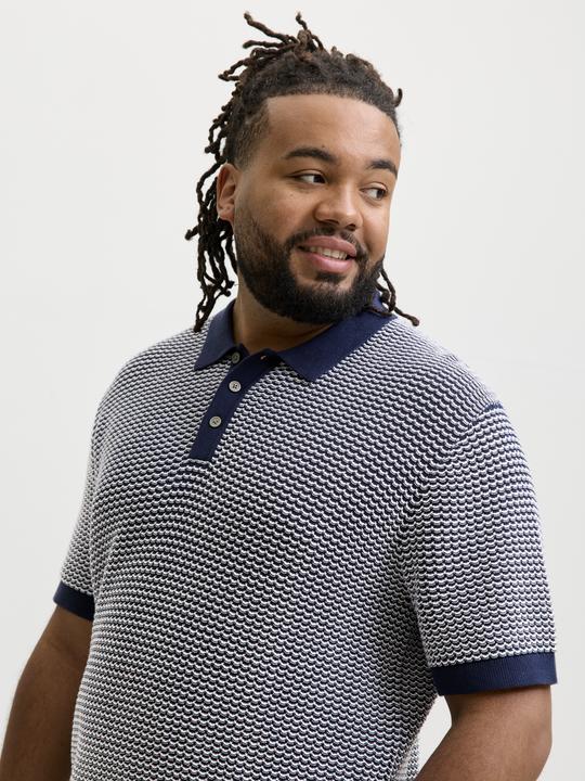 Produktbild Jack & Jones Jprblukingsley Knit Polo Ss Pls (6XL)