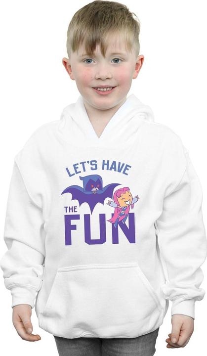 Image du produit - Sweat à capuche TEEN TITANS GO LET'S HAVE THE FUN - Garçon (128)