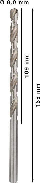 Produktbild Bosch Professional Zubehör PRO Metal HSS-G Spiralbohrer, 8 x 109 x 165 mm (8 mm)