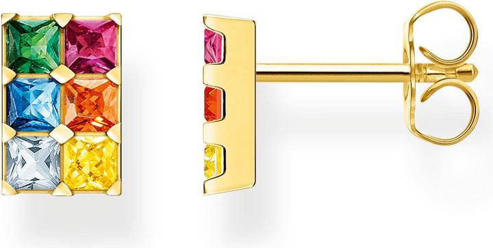 Produktbild Thomas Sabo Ohrstecker Bunte Steine Gold (925er Silber)