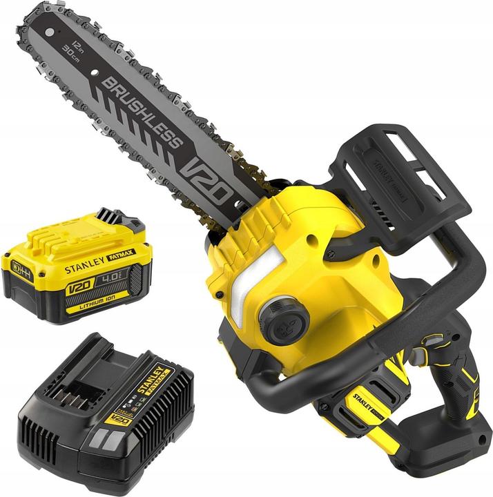 Actual product image Stanley ST CHAIN SAW V20 SFMCCS730M1 30cm 1x4 0Ah BL +CHAIN STZCS230-XJ (Battery chain saw)