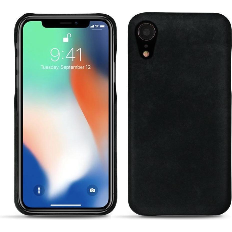 Noreve Lederschutzhülle (Apple iPhone XR), Smartphone Hülle, Schwarz