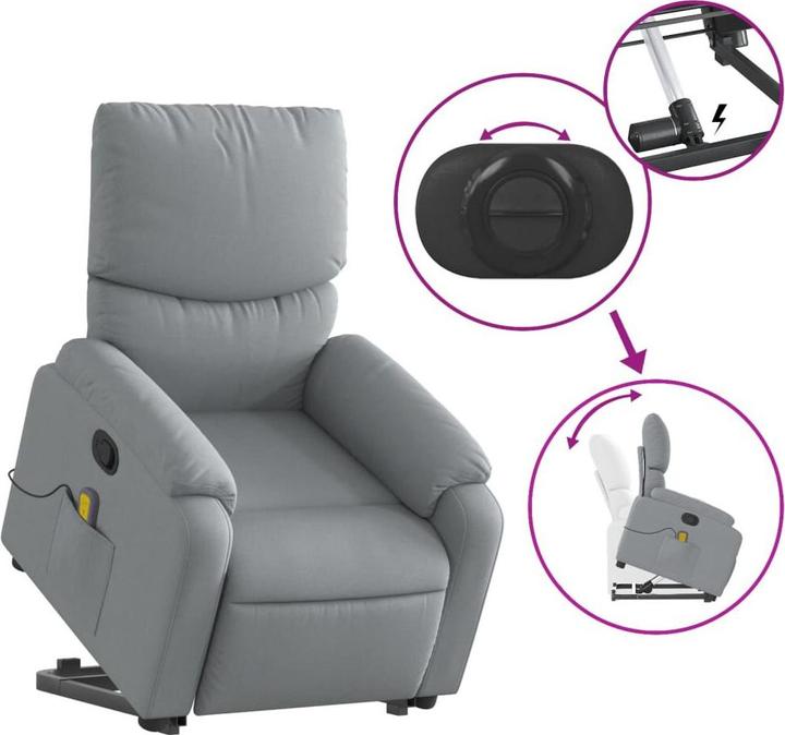 Produktbild vidaXL Massagesessel mit Aufstehhilfe