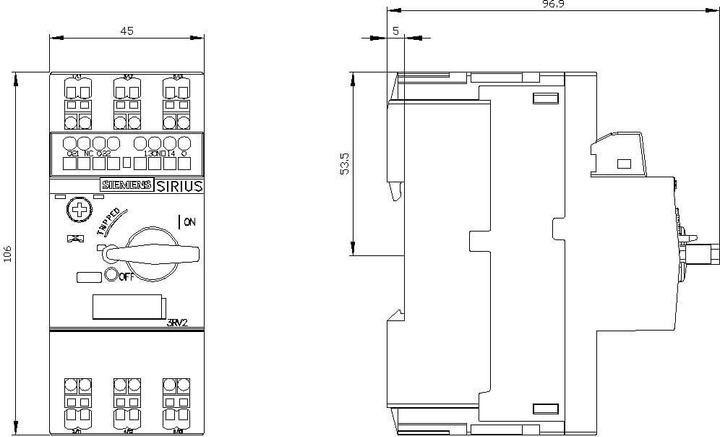 Nutritional values and ingredients Siemens Circuit breaker motor 2.2-3.2A 3RV2011-1D