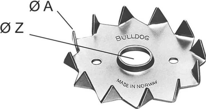 Immagine prodotto Bulldog Raccordi per legno acciaio zinca (Connettori log, 1 pz.)