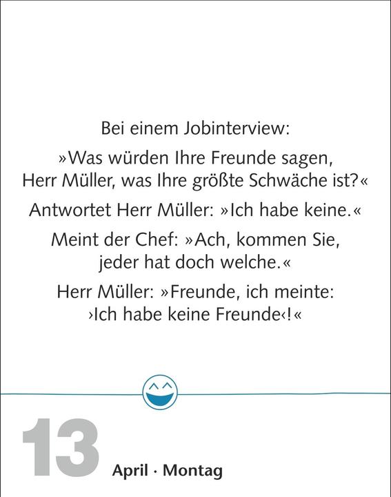 Actual product image Harenberg Beste Witze Tagesabreisskalender 2026 (Hardcover, German)