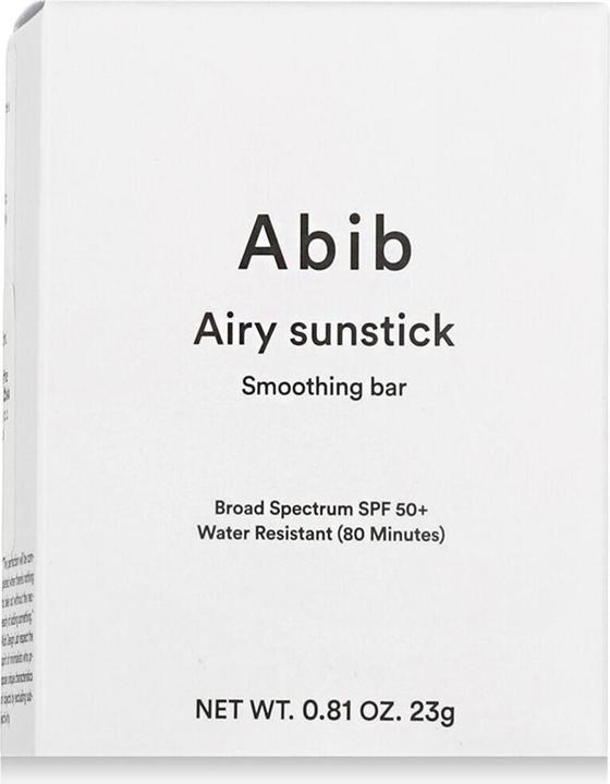 Image du produit Abib Airy Sunstick Smoothing Bar SPF50 Non-Sticky Matte Finish Sun Protection for Face and Body (Stick solaire, SPF 50, 23 ml, 23 g)