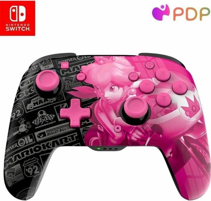 Produktbild PDP Rematch Glow Wireless Grand Prix Peach (Switch, Switch Lite, Switch OLED)