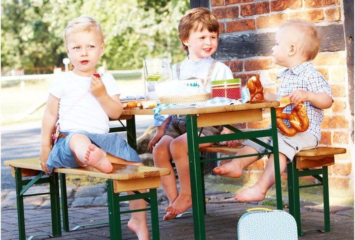 Actual product image Pinolino Children's fixed bench set Sepp