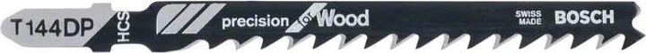 Actual product image Bosch Professional Zubehör PRO Wood precise T144DP Jigsaw blade, 100 mm, 25 pcs.